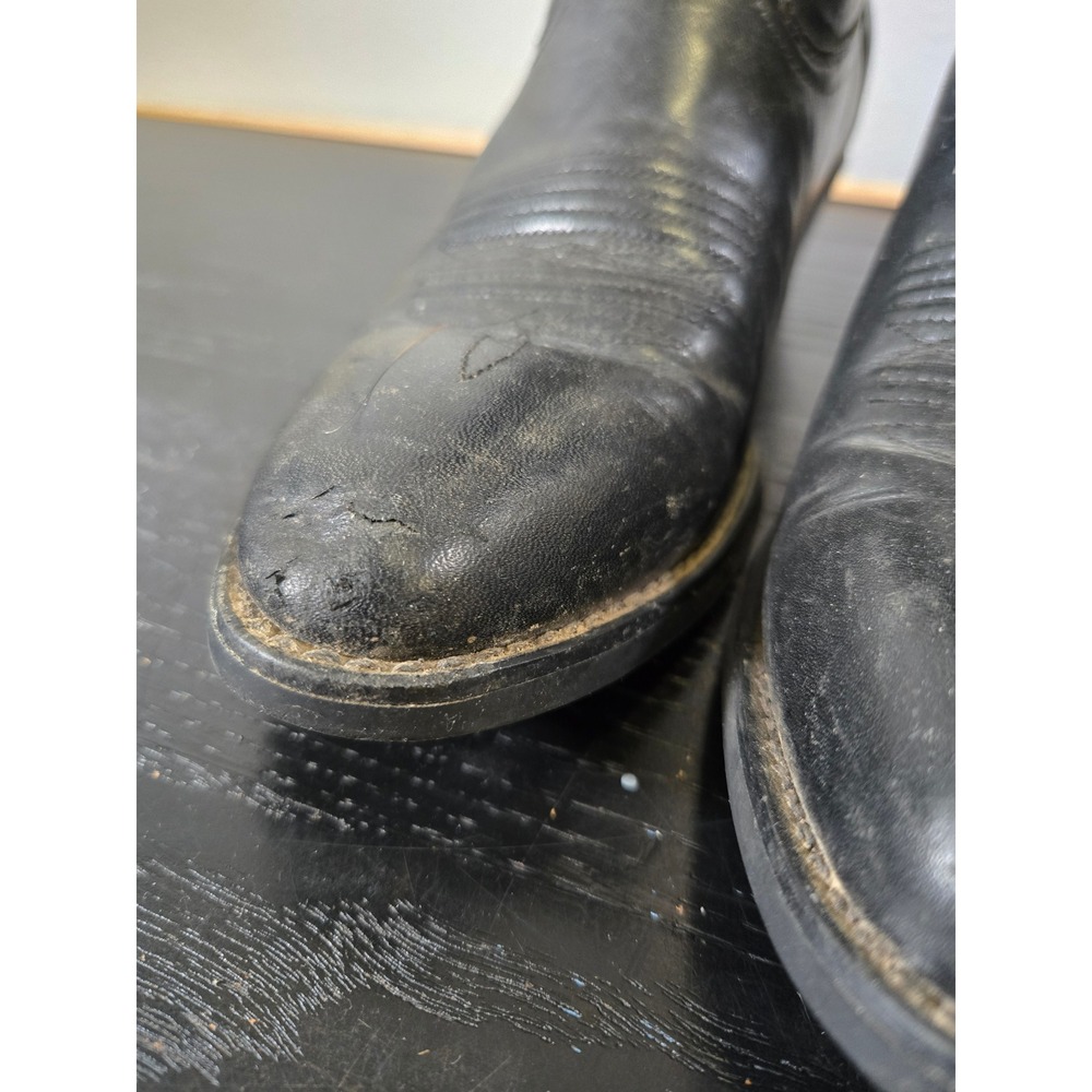 Ariat Heritage Western Black Leather Cowgirl Boots 15701 Size 6B - Picture 4 of 7